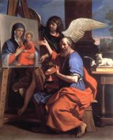Guercino - St Luke Displaying a Painting of the Virgin